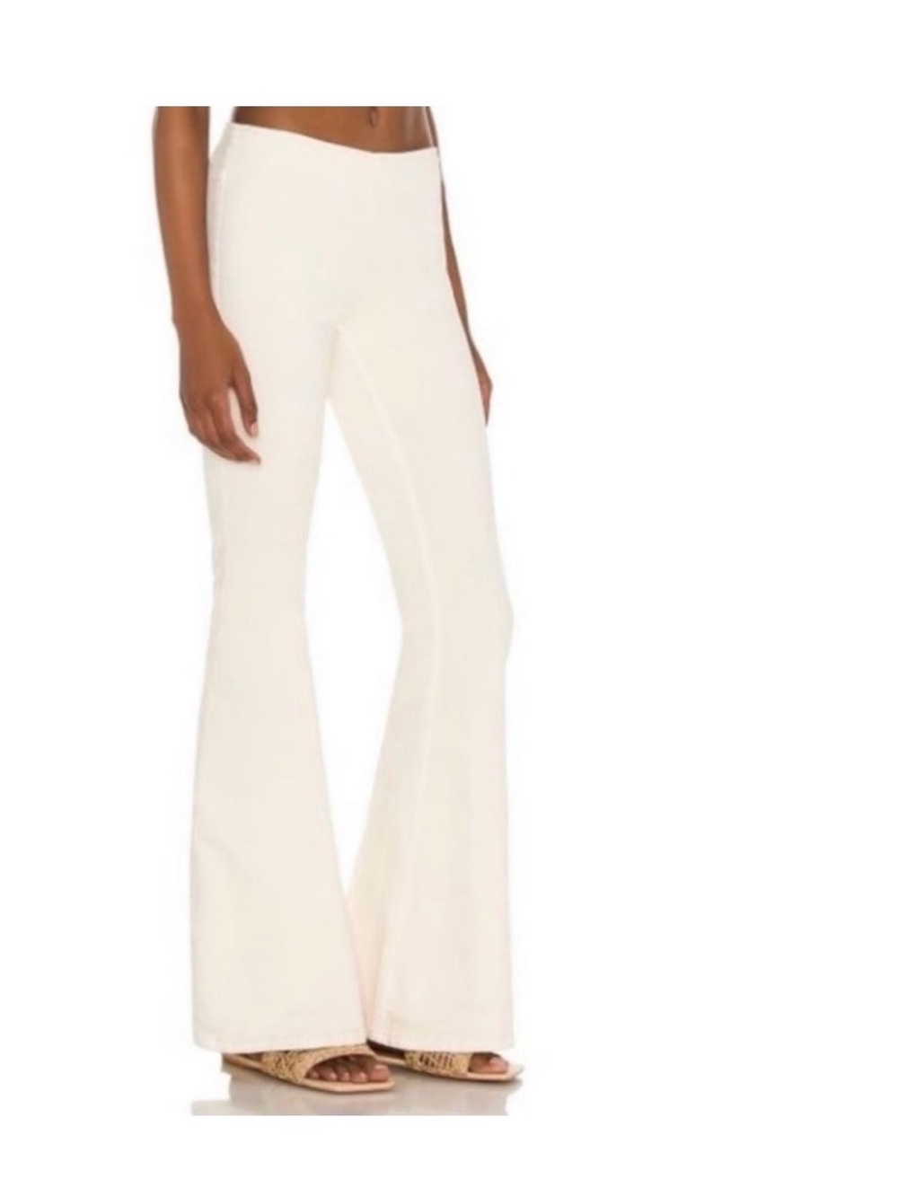 Free People Cream High-Rise Women's Jeans